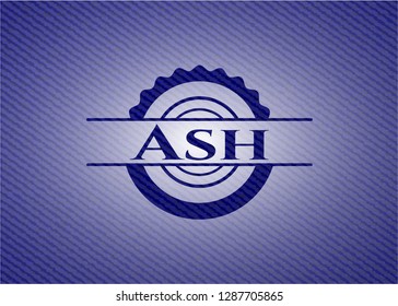 Ash emblem with jean texture