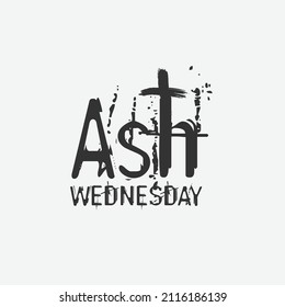 Ash Wednesday Abstract Vector Symbol