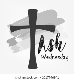 Ash Wednesday Background Design.