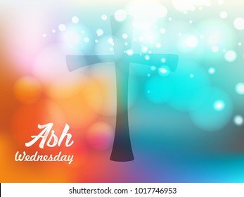 Ash Wednesday Background Design.