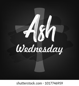 Ash Wednesday Background Design.