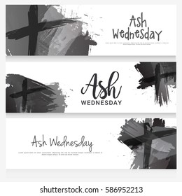 Ash Wednesday Header Or Banner Background.