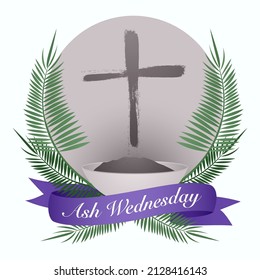 Ash Wednesday Icon, the period preceding Easter that in the Christian Church is devoted to fasting