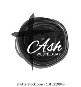 Ash Wednesday Poster Or Banner Background.