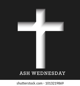 Ash Wednesday Poster Or Banner Background.