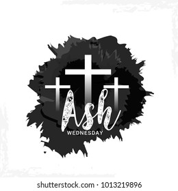 Ash Wednesday Poster Or Banner Background.