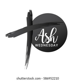 Ash Wednesday Poster Or Banner Background.