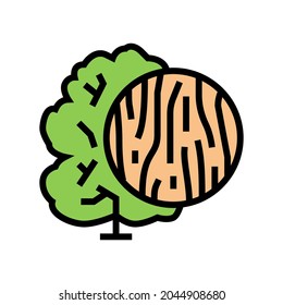 ash wood color icon vector. ash wood sign. isolated symbol illustration