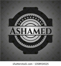 Ashamed dark icon or emblem
