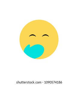 ashamed emoji vector icon