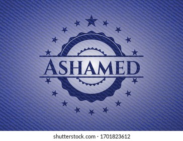 Ashamed jean background. Vector Illustration. Detailed.
