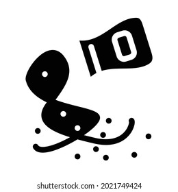 ashes of deceased glyph icon vector. ashes of deceased sign. isolated contour symbol black illustration