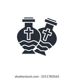 ashes icon. vector.Editable stroke.linear style sign for use web design,logo.Symbol illustration.