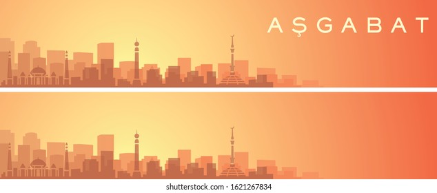 Ashgabat Beautiful Skyline Scenery Banner