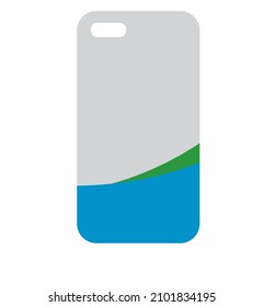 Ash,light blue and green color sticky note isolated on vector illustration