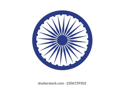 Ashok chakra, Blue Ashok chakra, 24 lines, flag chakra, India