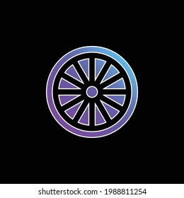 Ashoka blue gradient vector icon