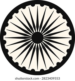Ashoka Chakra Blue Wheel Icon