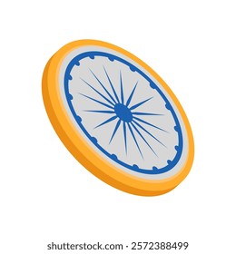 Ashoka Chakra, Indian Symbol Vector Illustration