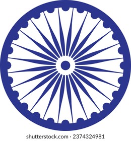 Ashoka Chakra in Vector | Flag Code 