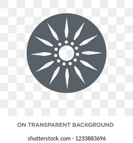 Ashoka icon. Trendy flat vector Ashoka icon on transparent background from india collection. 