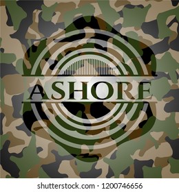 Ashore camouflaged emblem