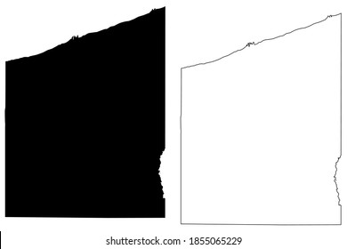 Ashtabula County, Ohio State (US County, Vereinigte Staaten von Amerika, USA, USA) Karte, Vektorgrafik, Skizze Ashtabula Karte