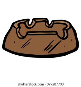 caricatura de cenicero