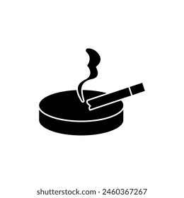 Symbol für Aschenbecher-Konzeptlinie. Einfache Elementdarstellung. Entwurf des Umrisssymbols des Aschenbechers.