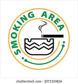 Icono De Cenicero, Icono De Cenicero Para Ilustración De Arte Del Vector De Cigarrillos