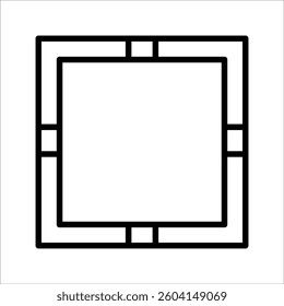 Ashtray Icon, Cigarette Ashtray Vector Art Illustration on white background