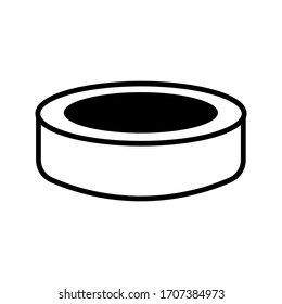 Ashtray Icon, Cigarette Ashtray Vector Illustration. eps 10
