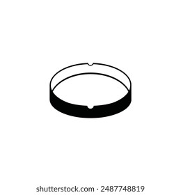 Ashtray icon vector illustration logo design