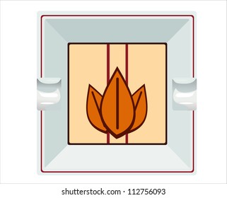 Ashtray isolated on a white background