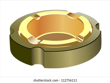 Ashtray isolated on a white background
