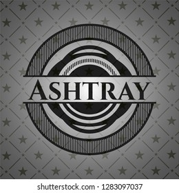 Ashtray realistic dark emblem