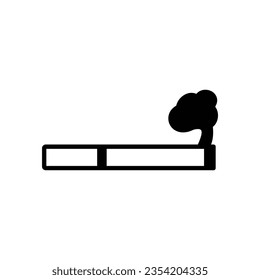 Ashtray vector icon which can easily modify or edit

