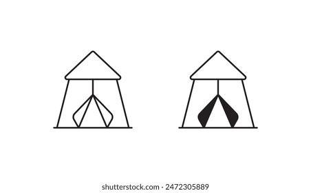 Ashura icon design with white background stock illustration