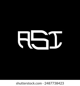 ASI logo design, ASI simple and modern logo. ASI luxurious alphabet design  