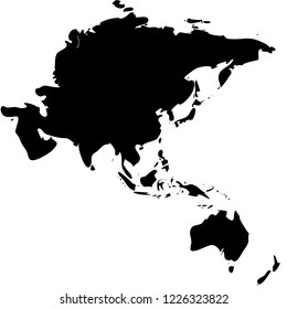 Asia and Australia map