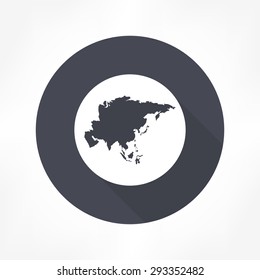 asia continent icon