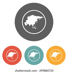 asia continent icon