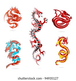 asia dragons set