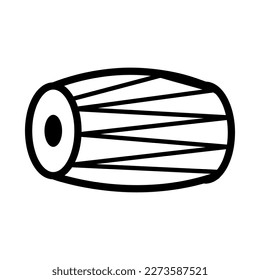 Asia drum icon vector in trendy illustration on white background..eps