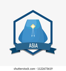 Asia emblem design 