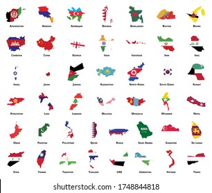 High Detailed Editable Maps Flags On Stock Vector (Royalty Free) 265106912