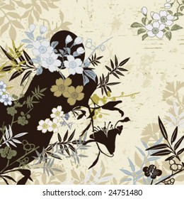 asia floral background