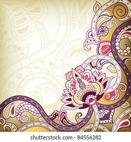 Asia Floral Background