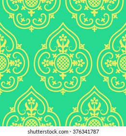 Asia India curl pattern background