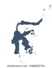 Asia Indonesia Sulawesi Island Map